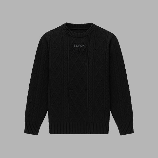 Pull en tricot noir