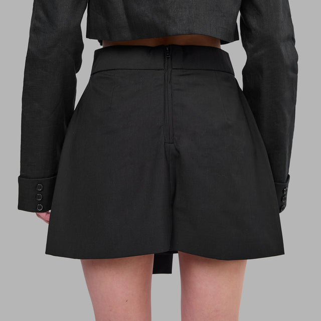 Blvck Signature Tie-Front Skirt