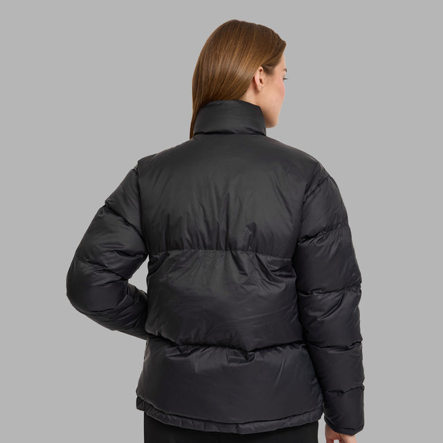 Manteau noir avec fermeture magnétique