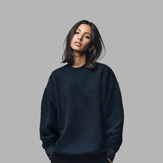 Sweatshirt à capuche noir 'Black'