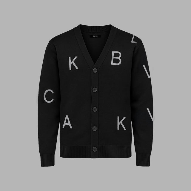 Cardigan avec monogramme Blvck
