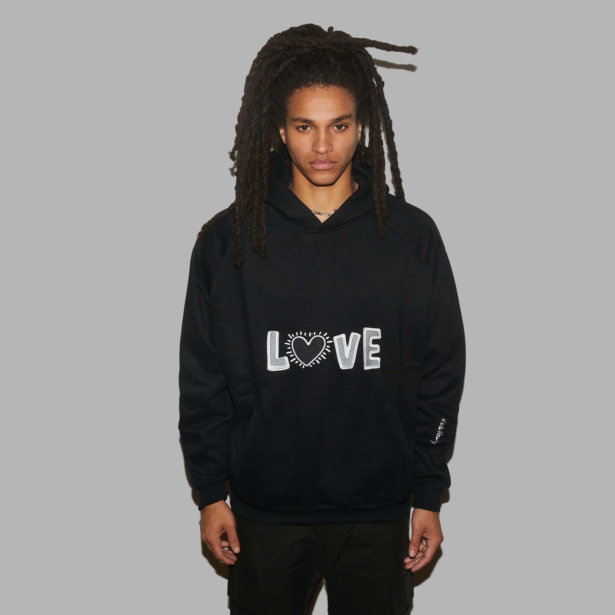 Love 2024 hoodie black