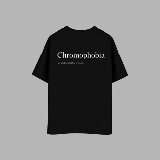 T-shirt noir 'Chromophobia'
