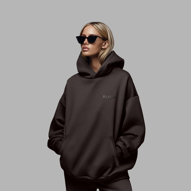 Sweatshirt à capuche noir 'Black'