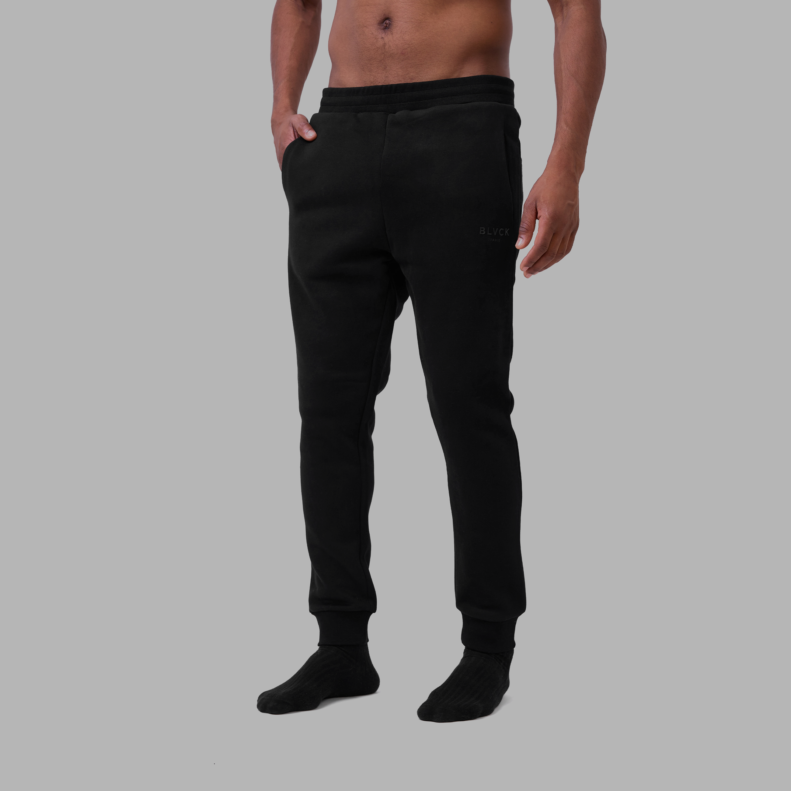 Sable Black Contrast Waistband Pants