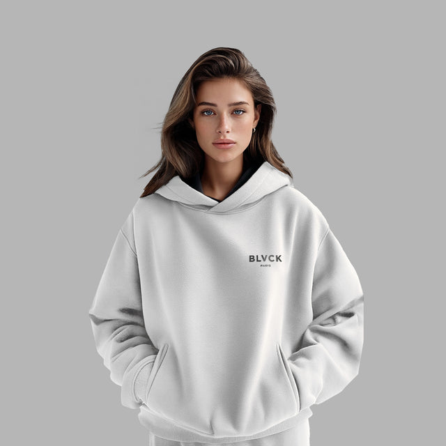 Sweatshirt à capuche noir 'Black'