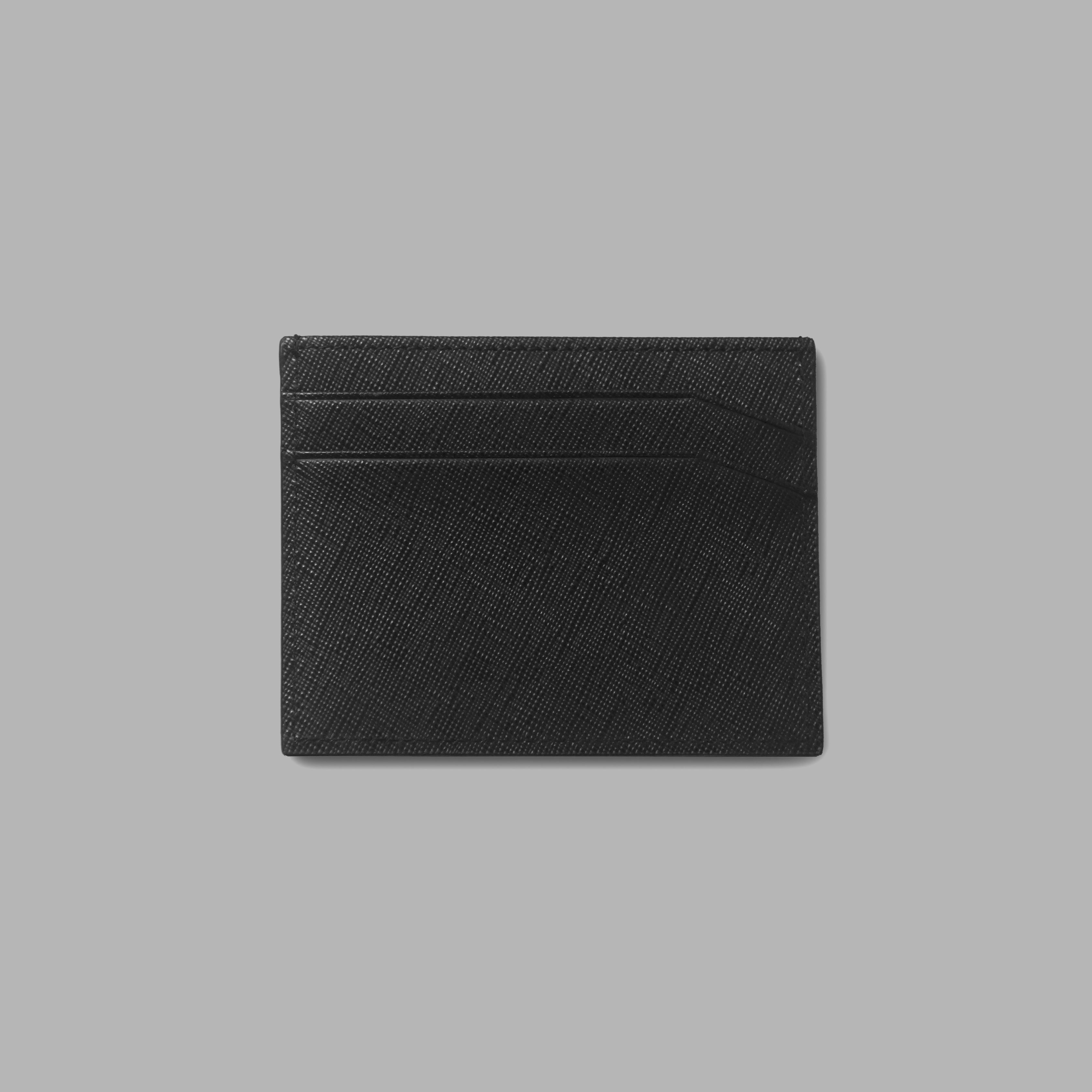 Black Saffiano Leather Card Holder