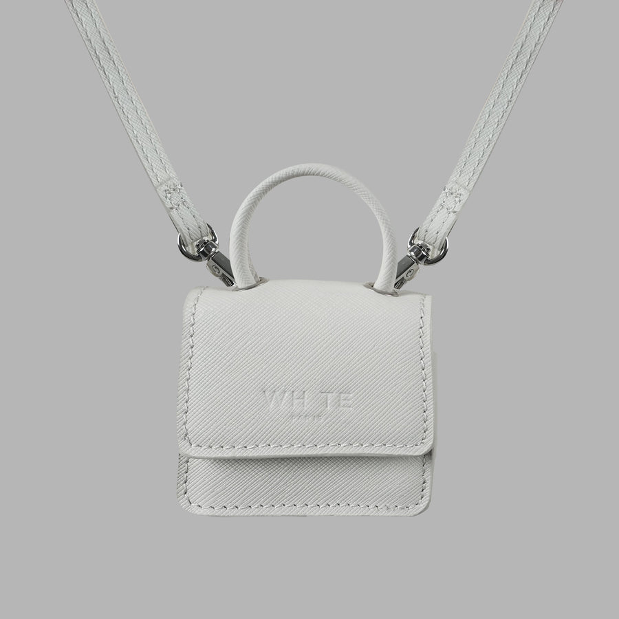 Whte Mini Essentials Bag