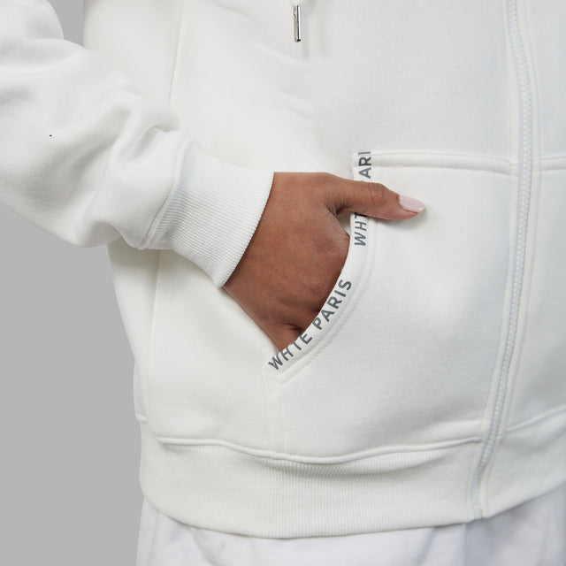 Veste de survêtement blanche