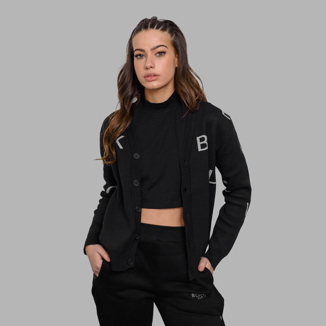 Cardigan avec monogramme Blvck