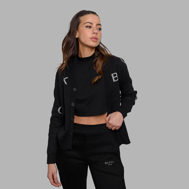 Cardigan avec monogramme Blvck