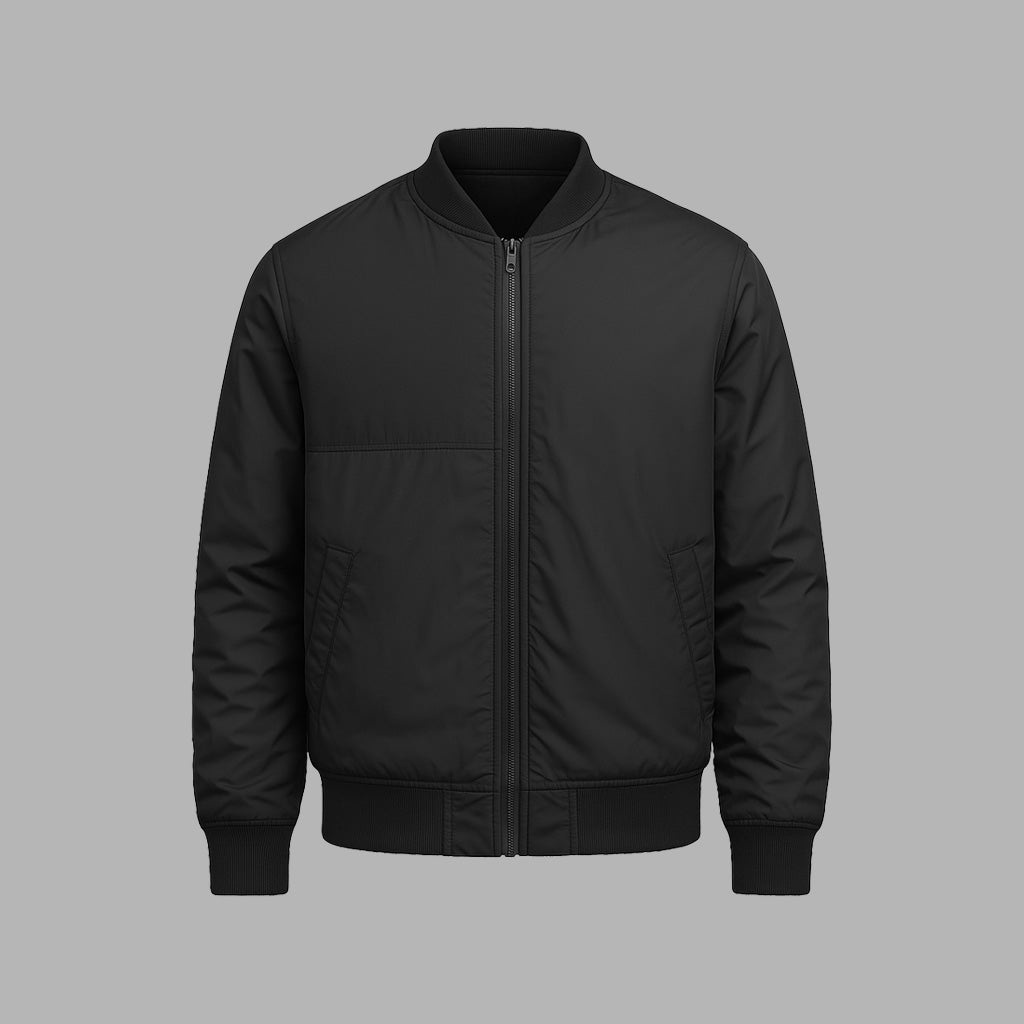 Veste noire en nylon