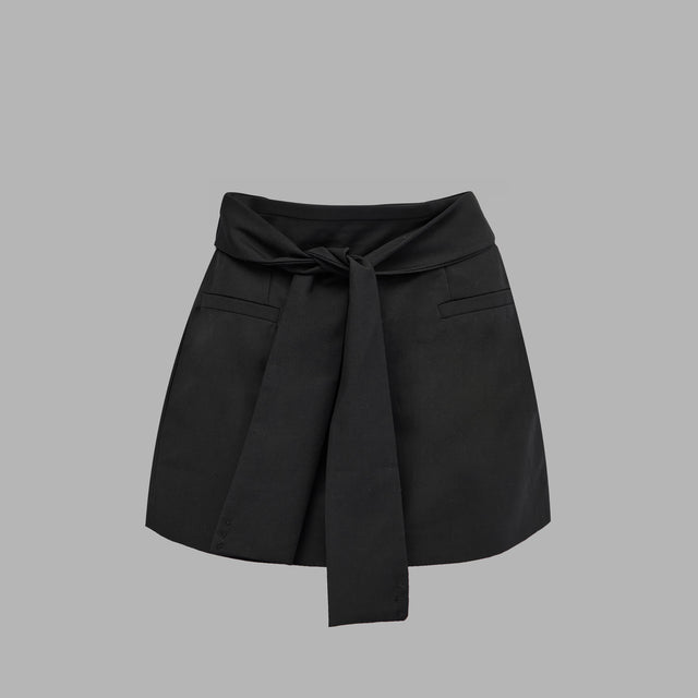 Blvck Signature Tie-Front Skirt