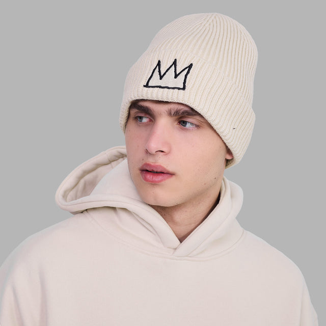 Blvck x Basquiat Beanie 'Cream'