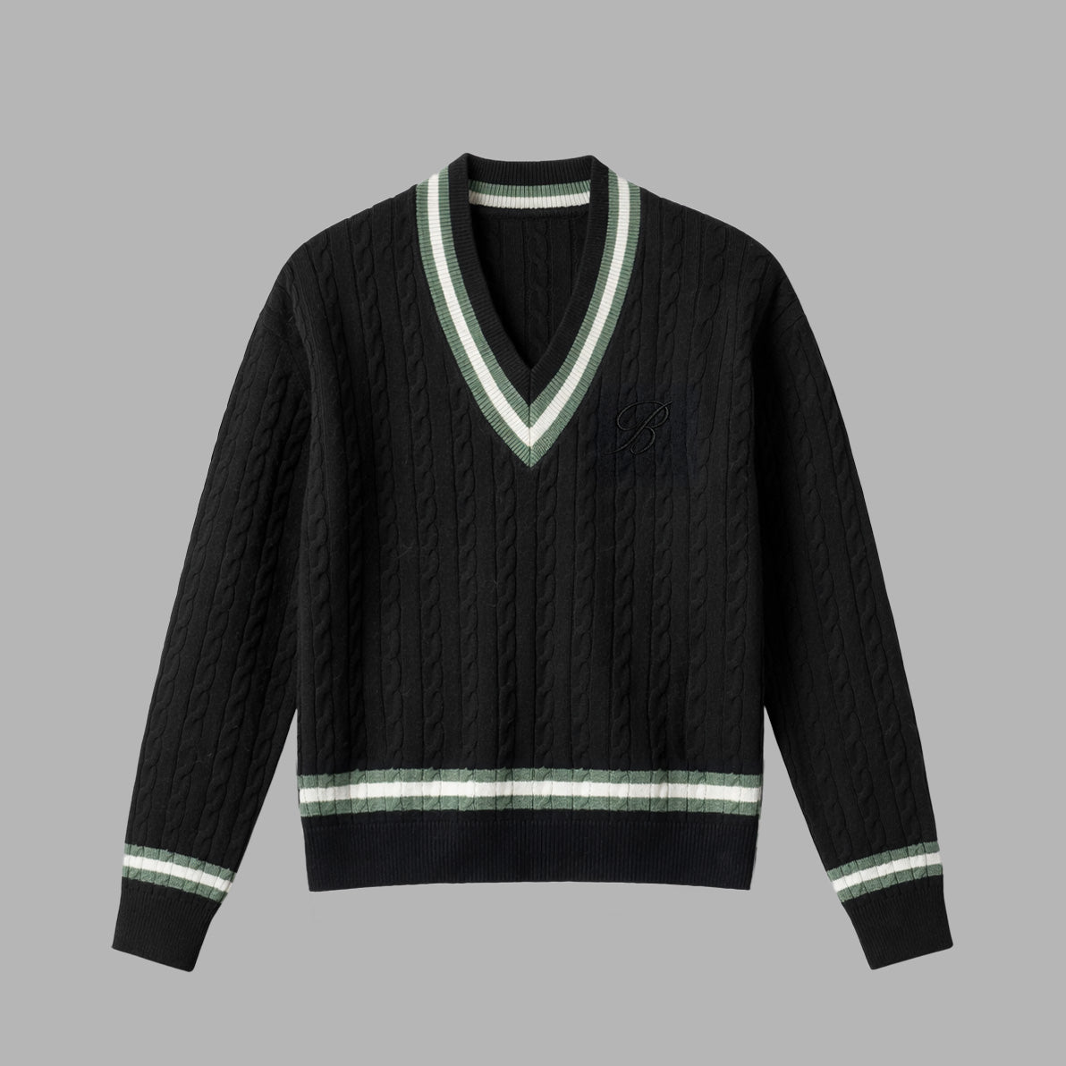 Blvck Knit V-Neck Sweater