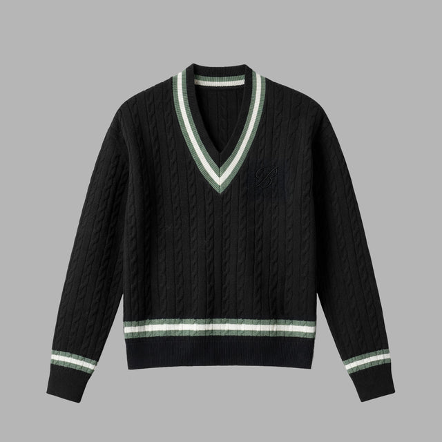 Blvck Knit V-Neck Sweater