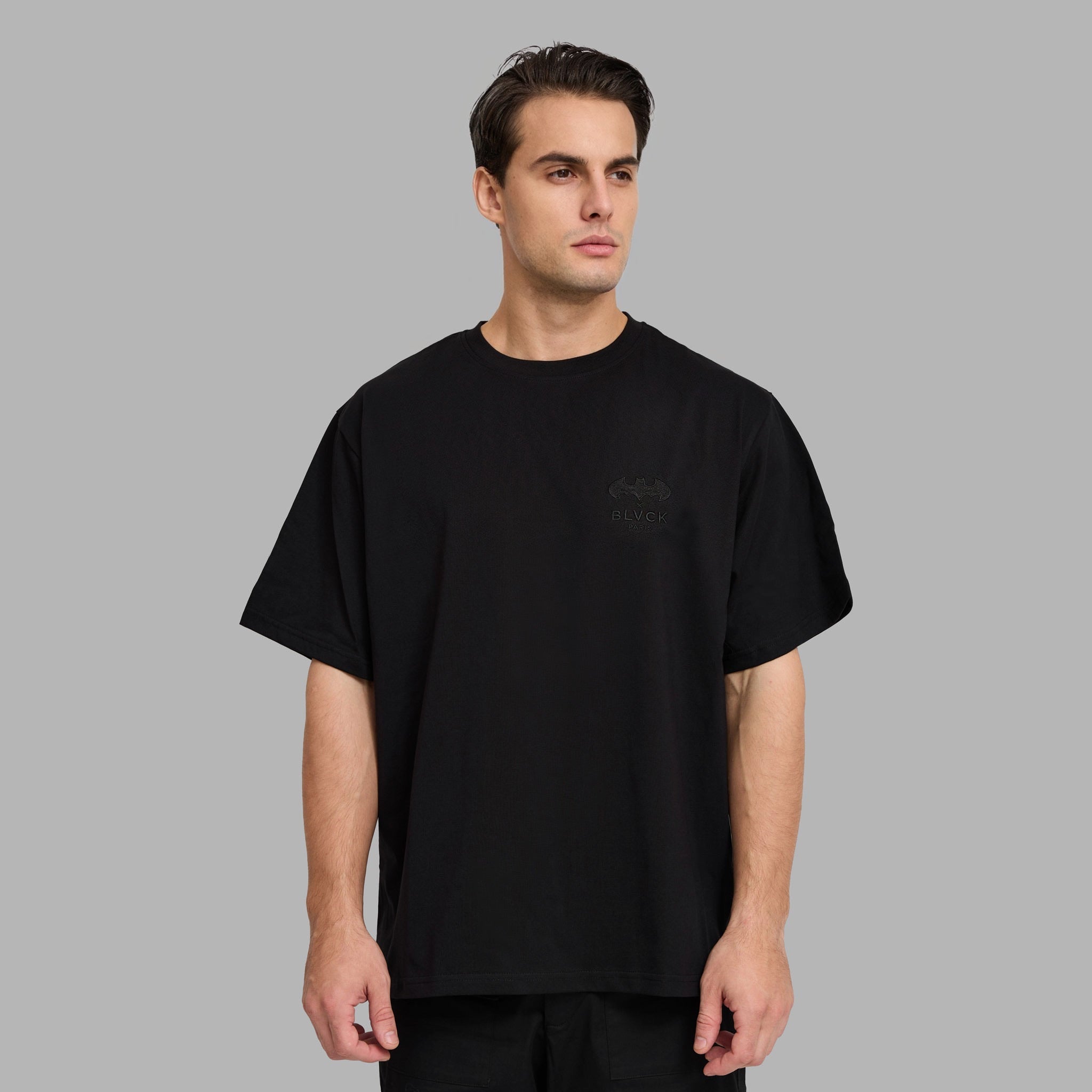 Maglietta Batman Adulti Unisex – Lavaggio Acido – Teschio E Tibie – 100% Cotone