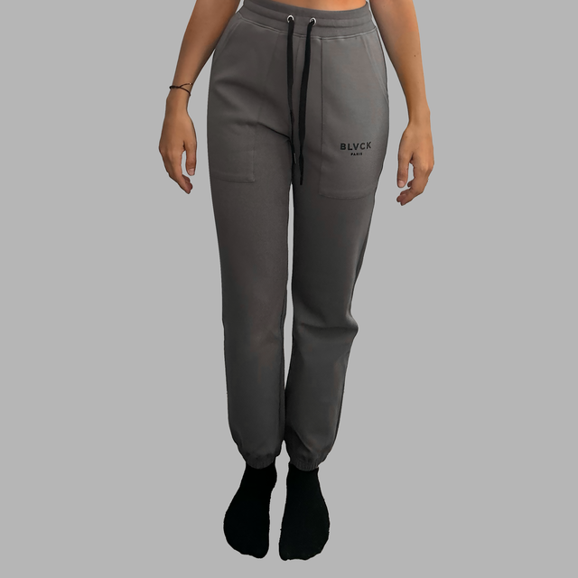 Blvck Paris Cotton Sweatpants in Light Grey