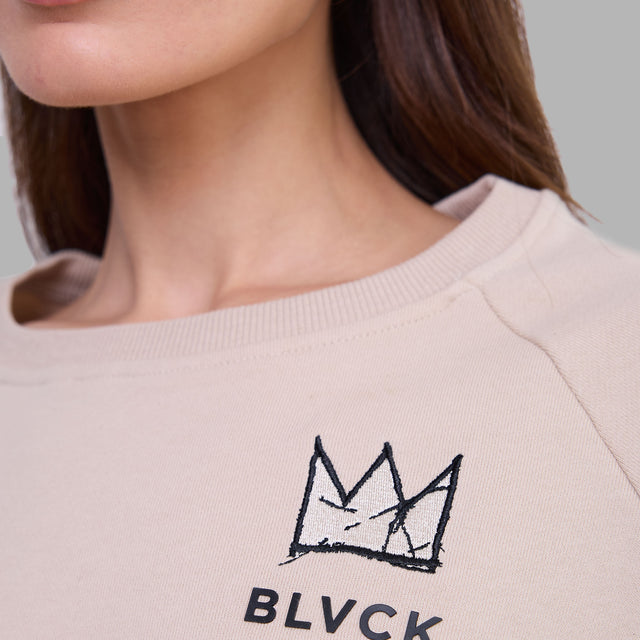 Blvck x Basquiat Crop Tee 'Twilight Cream'