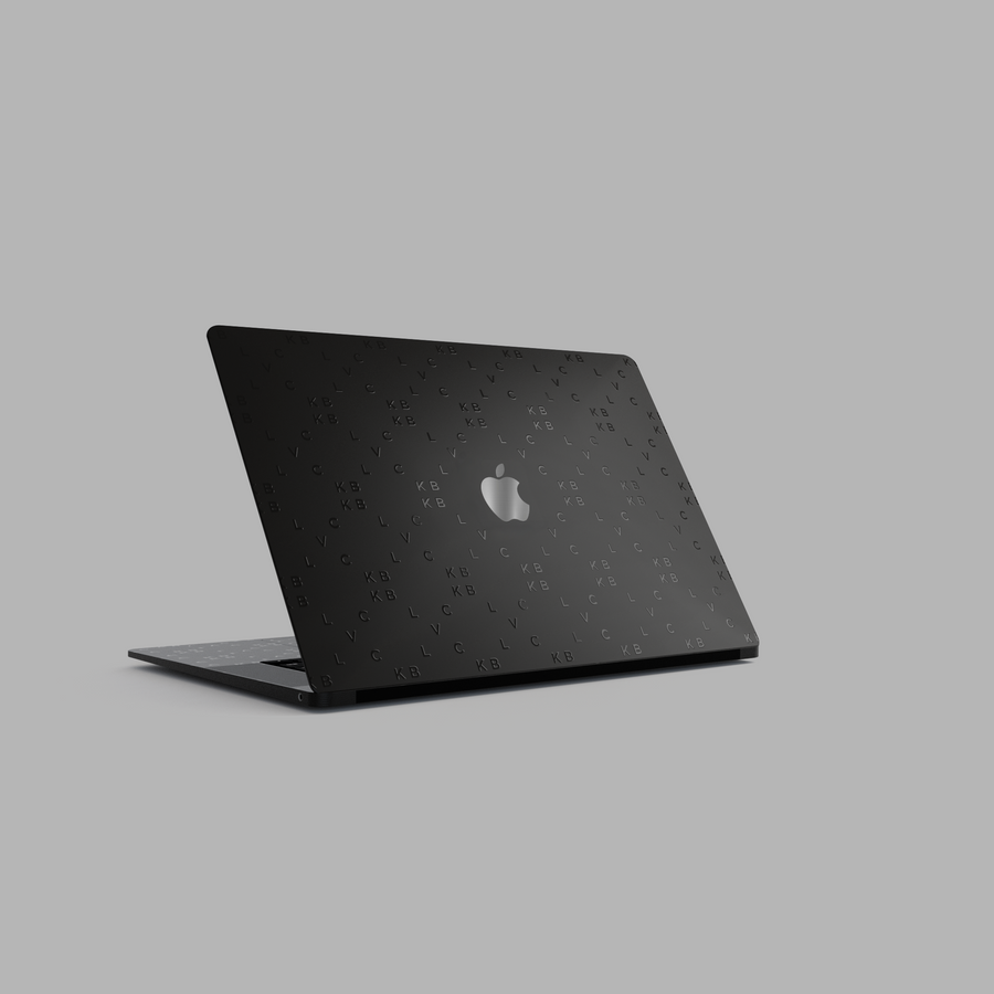 Blvck Monogram MacBook Skin