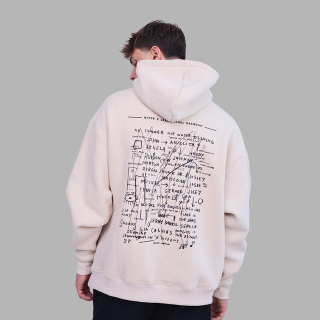 Sweatshirt à capuche motif couronne 'Blvck x Basquiat'