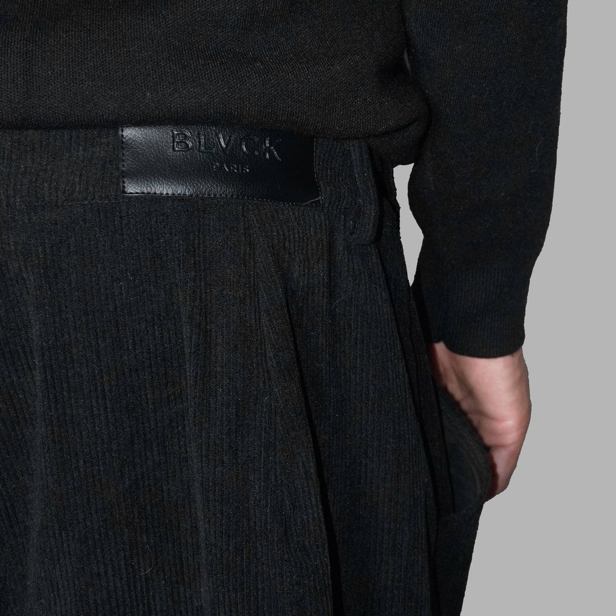 Blvck Paris | Black Oversized Corduroy Pants