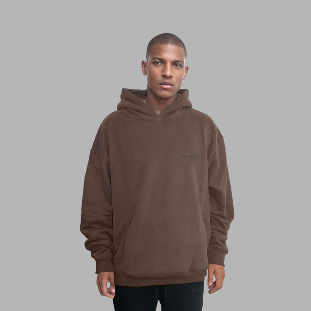 Sweatshirt à capuche marron foncé 'Dark Chocolate'