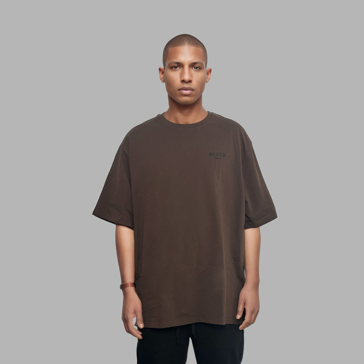 T-shirt marron foncé 'Dark Chocolate'