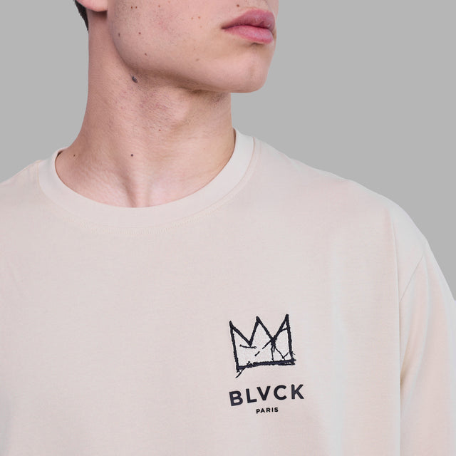 T-shirt motif couronne 'Blvck x Basquiat'