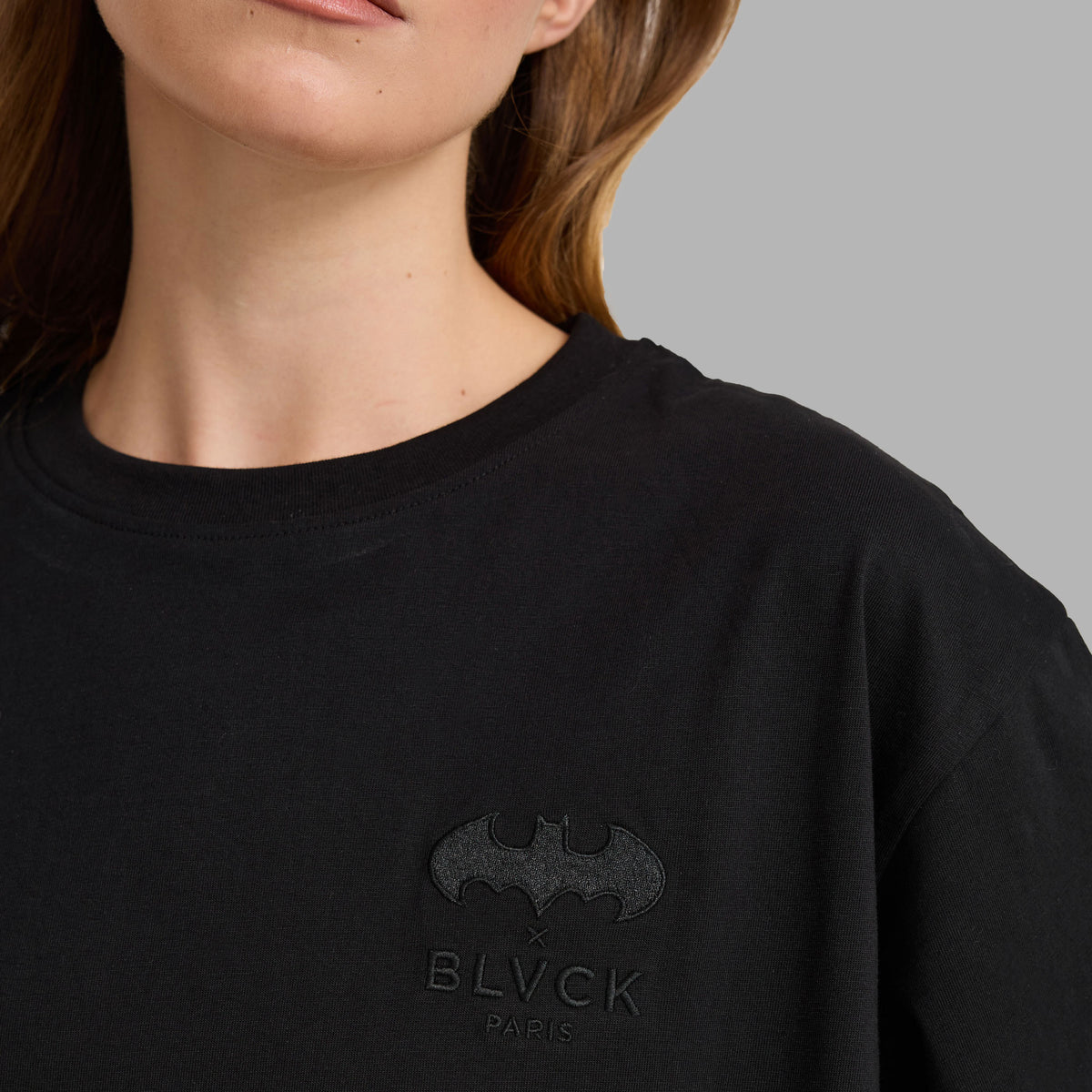 Batman x Blvck Japan Fusion Tee 'Charcoal'