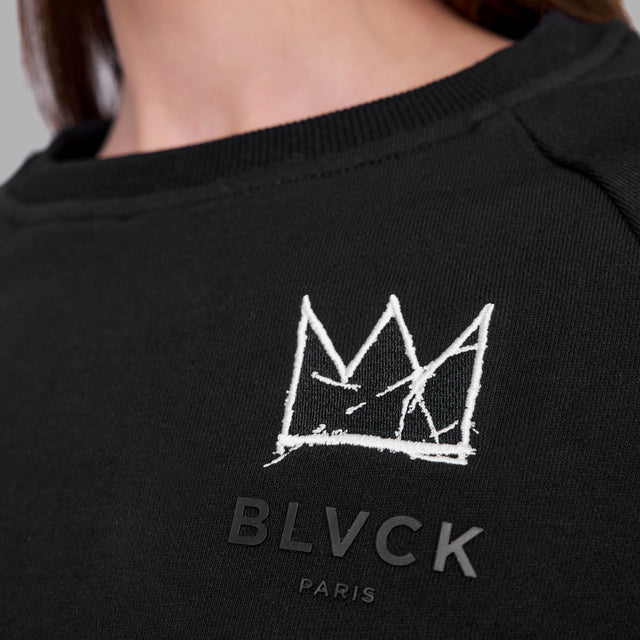 T-shirt à coupe courte 'Blvck x Basquiat'