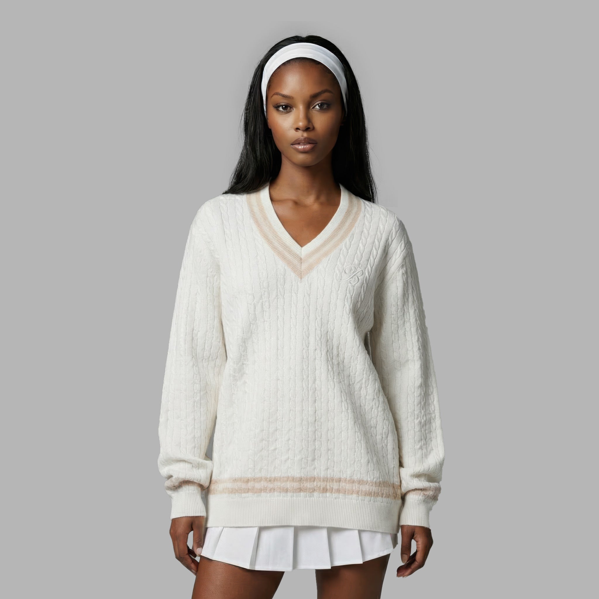 Blvck Knit V-Neck Sweater