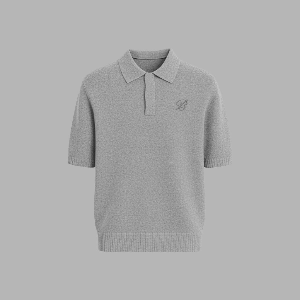 Polo en laine brossée