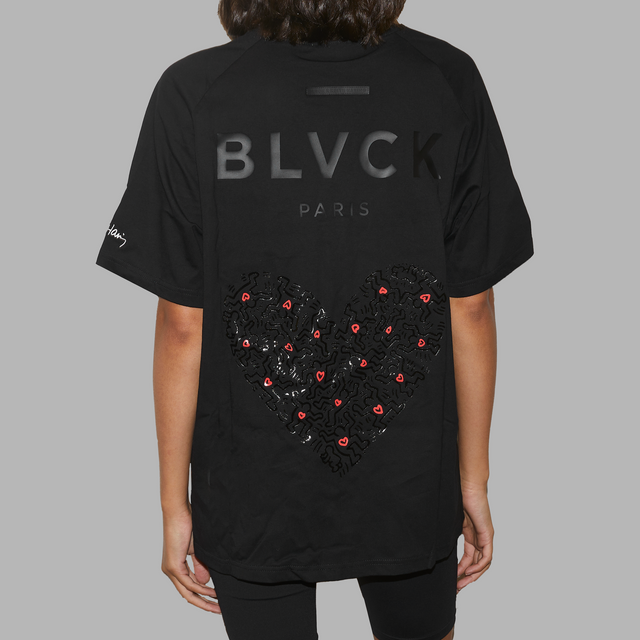 'Blvck x Keith Haring' Heart Tee