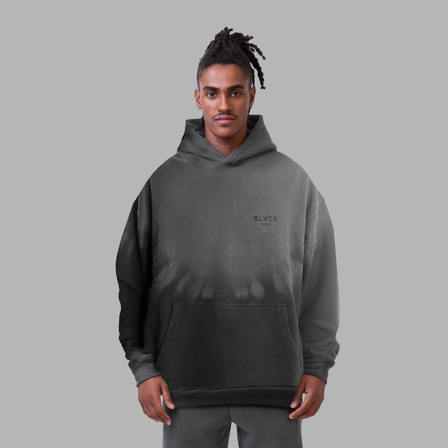 Sweatshirt à capuche à dégradé gris