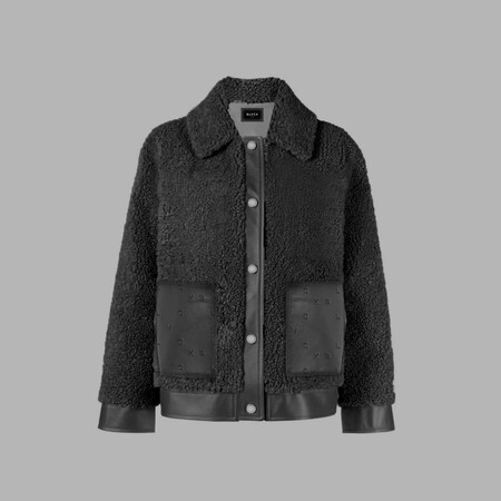 Veste en sherpa noire