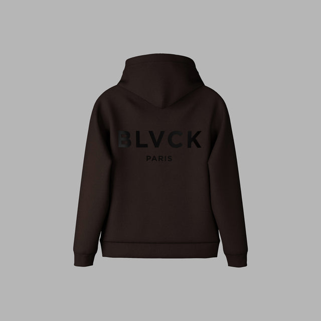 Sweatshirt à capuche marron foncé 'Dark Chocolate'