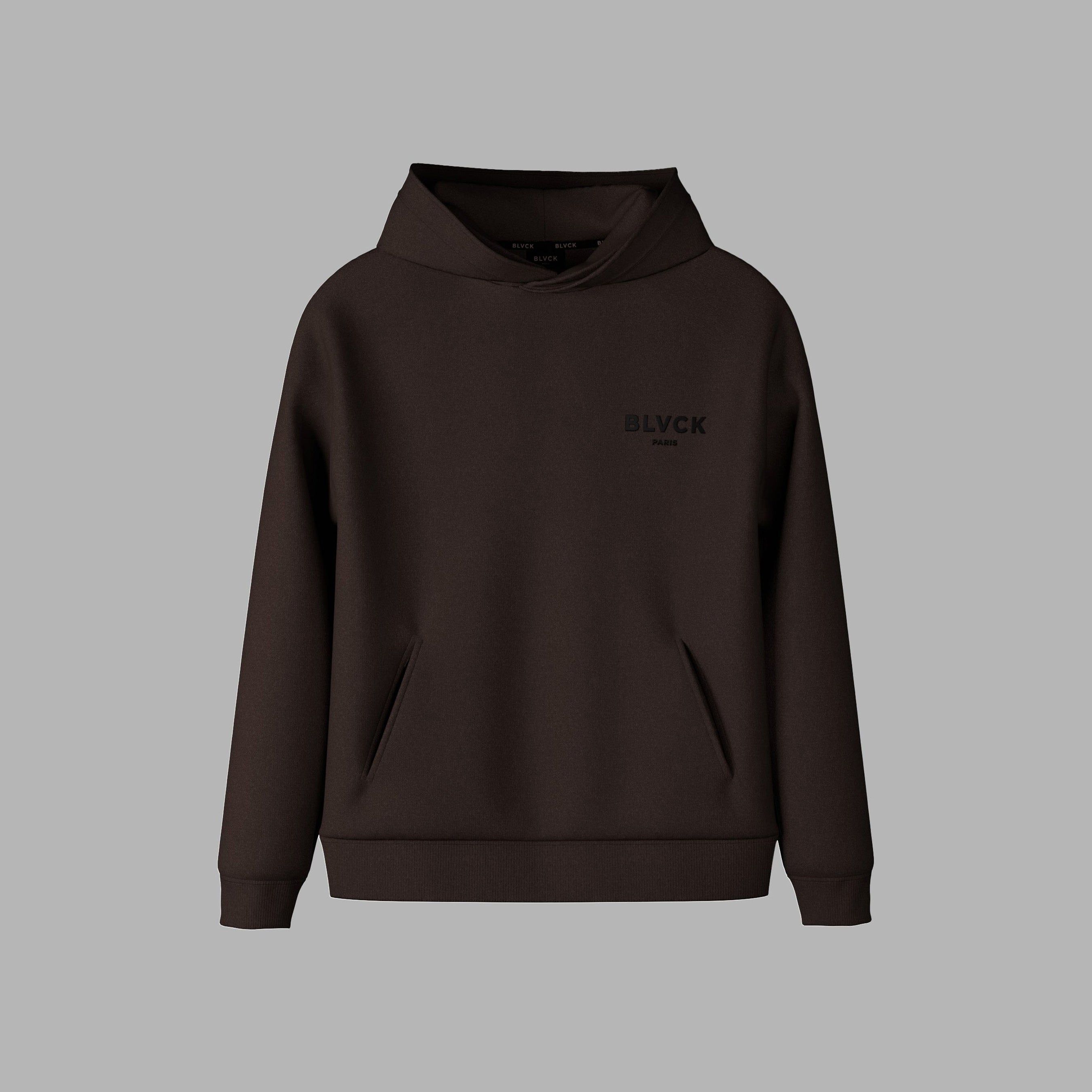 Sweatshirt à capuche marron foncé 'Dark Chocolate'