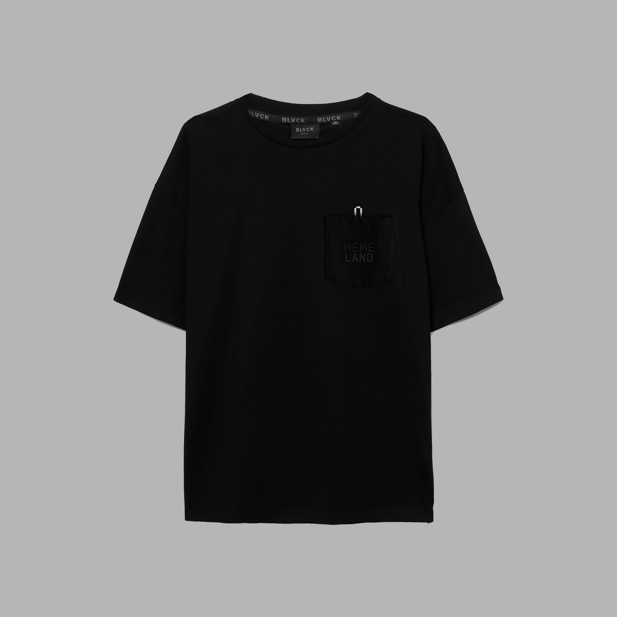 T-shirt 'Blvck x Memeland'