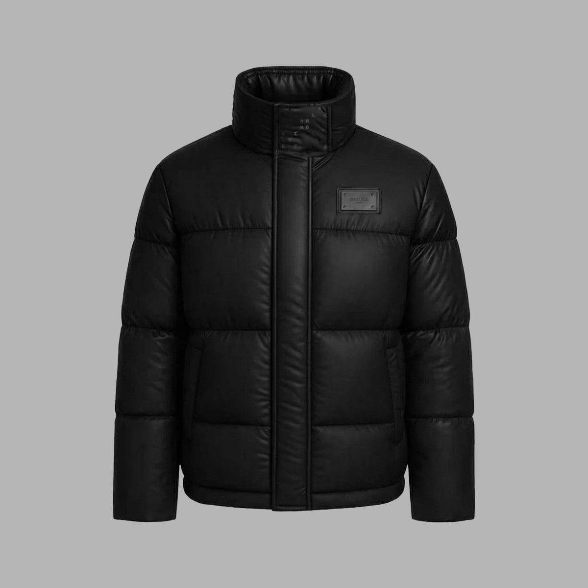 Manteau noir avec fermeture magnétique
