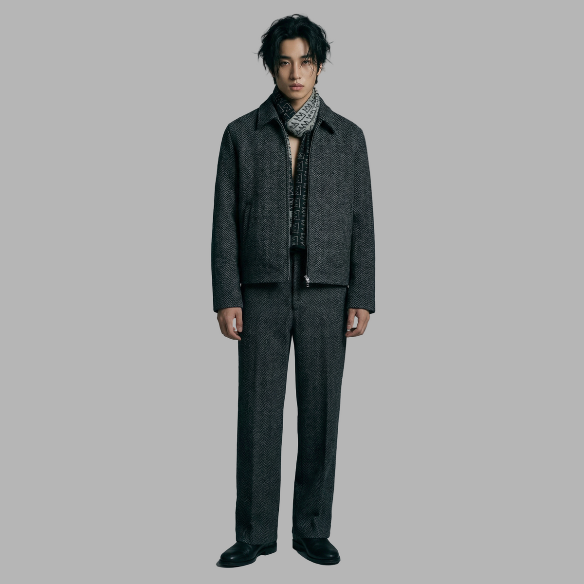 Pantalon en Laine Noir