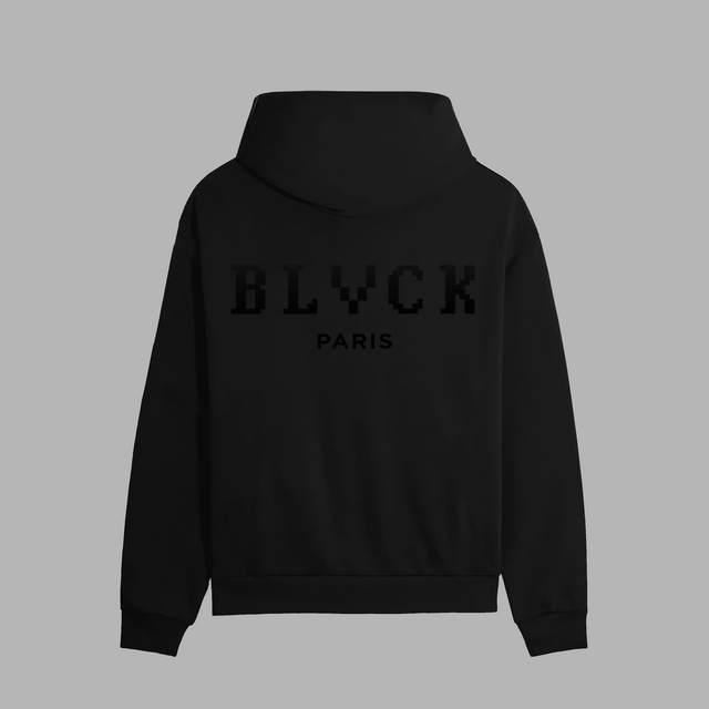 Sweatshirt à capuche 'Blvck x Memeland'