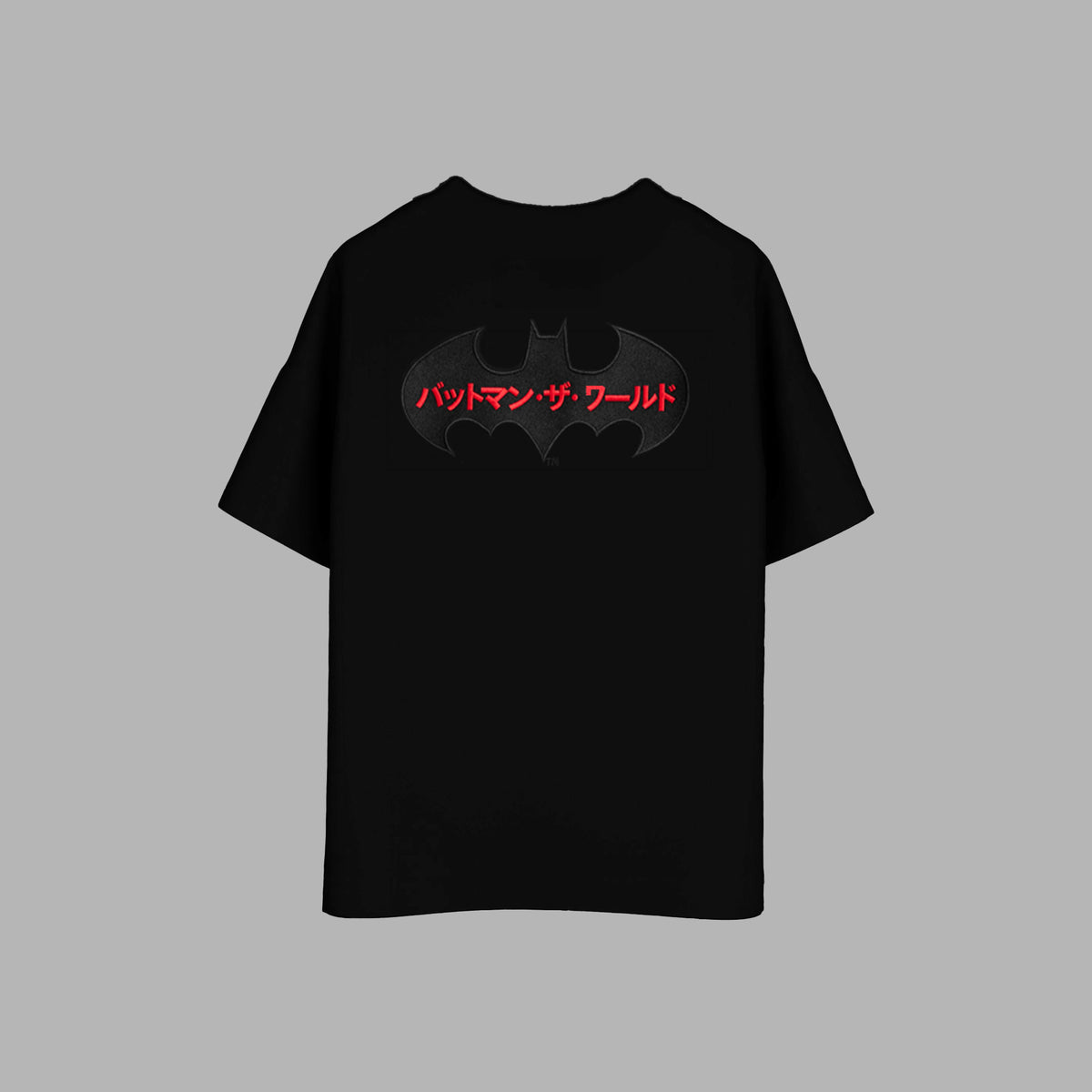 Batman x Blvck Japan Fusion Tee 'Charcoal'