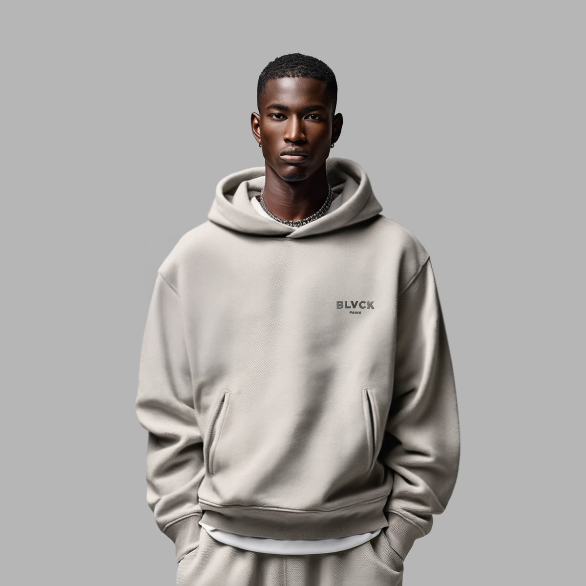 Sweatshirt à capuche beige 'Twilight'