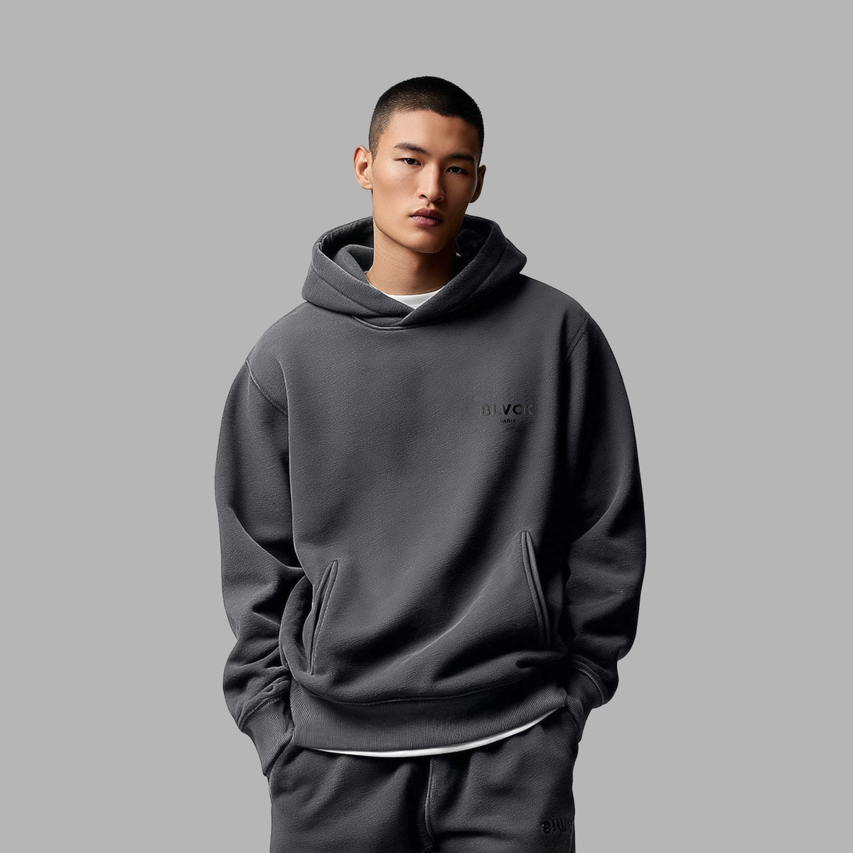 Blvck Hoodie 'Charcoal'