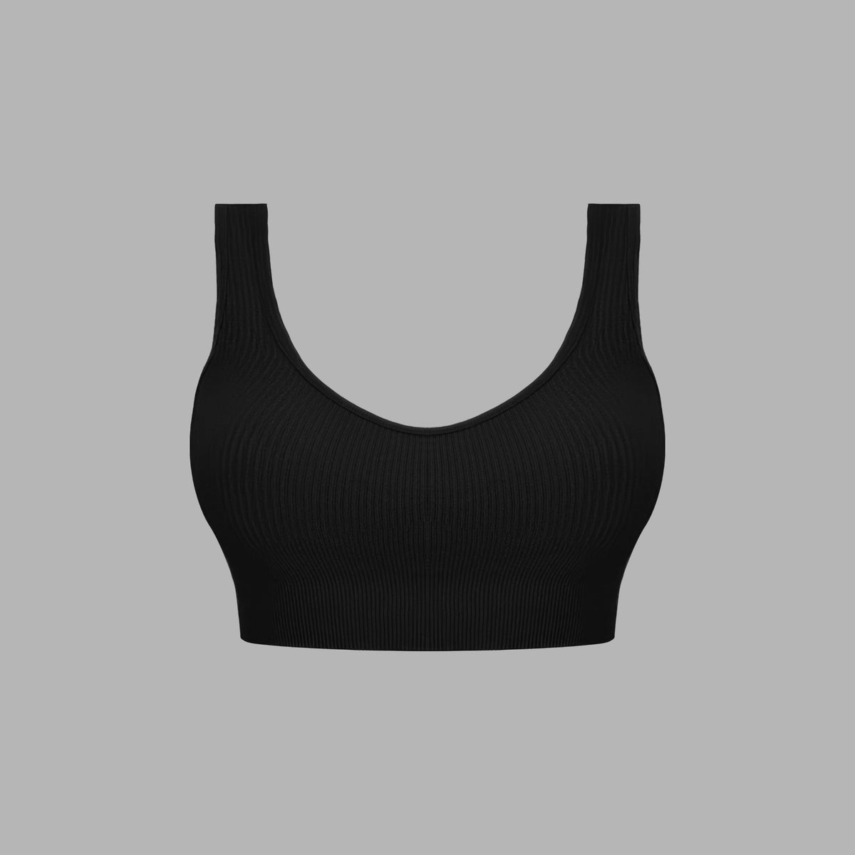 Brassière noire en cachemire