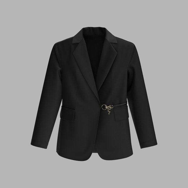 Blazer oversize noir