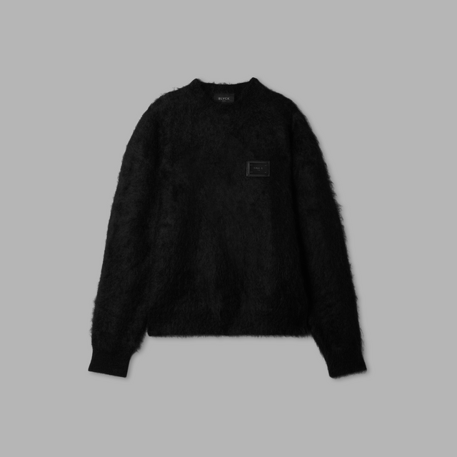 Pull en mohair noir