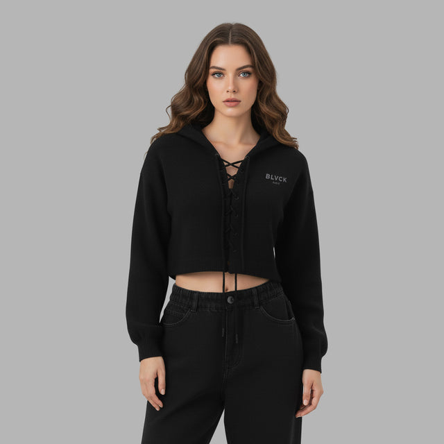 Blvck Laced Up Sweater