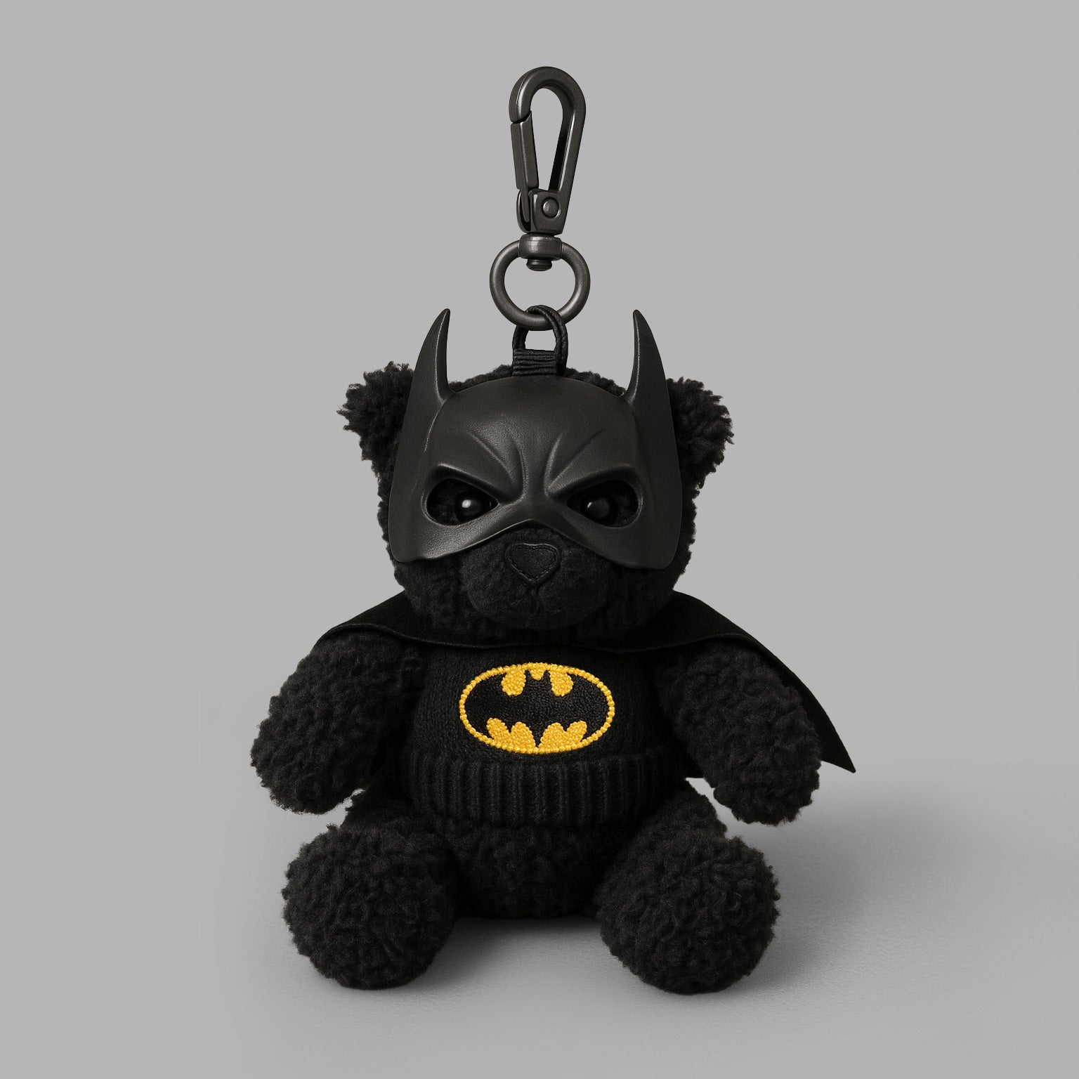 Batman Riding Bear Batman x Blvck Teddy Bear Keychain